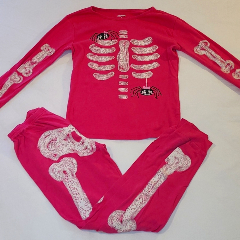 Gymboree Skeleton Glow In the Dark Pajamas Size 12